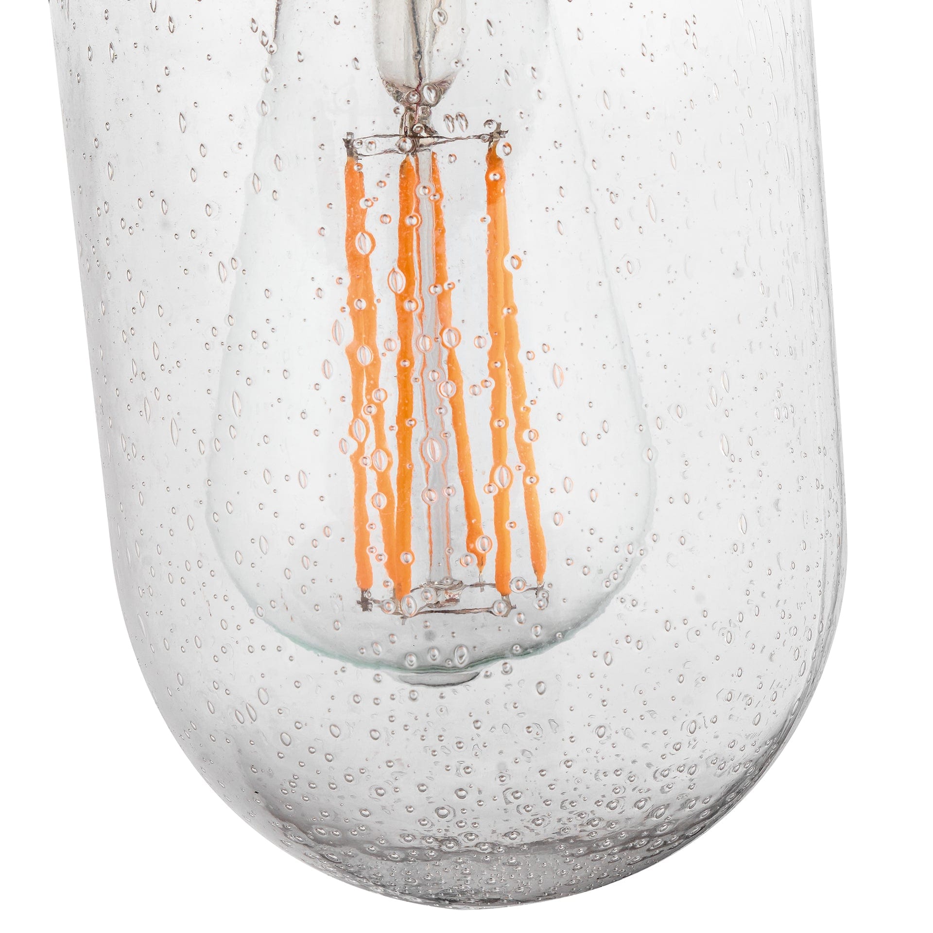 Hawthorne Brushed Steel Metal & Glass Fisherman Wall Light