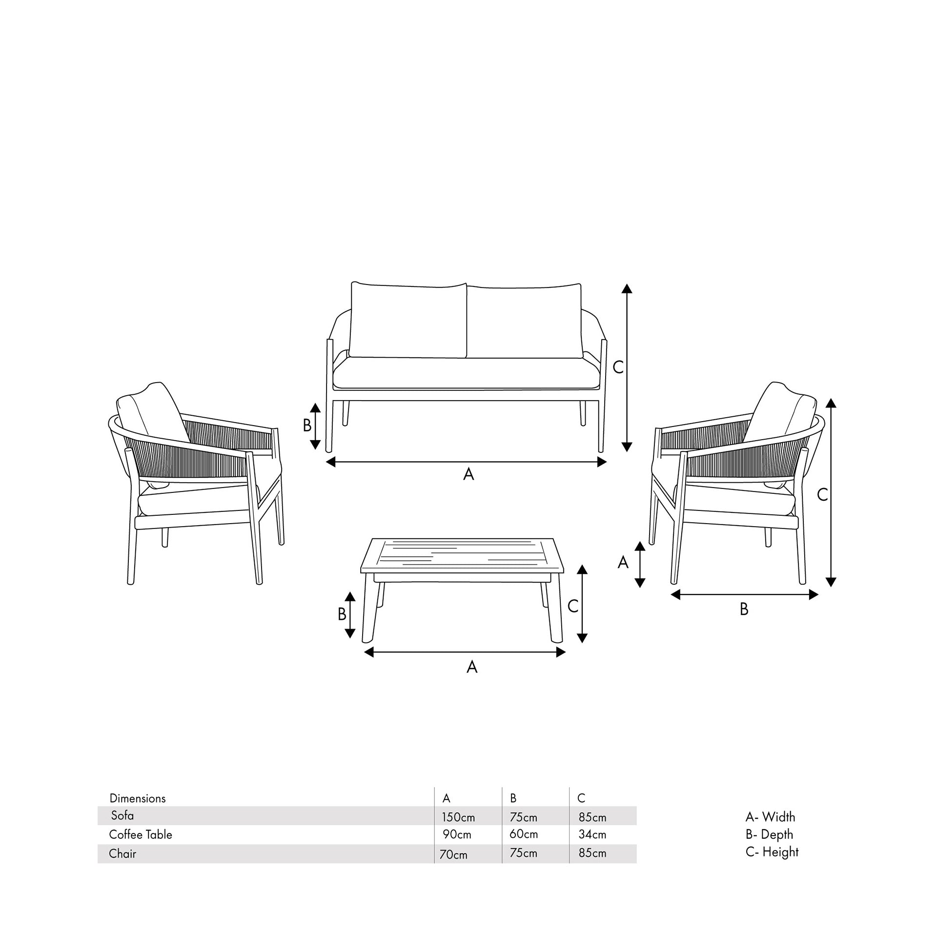 Highgrove Sage Green Seating Set