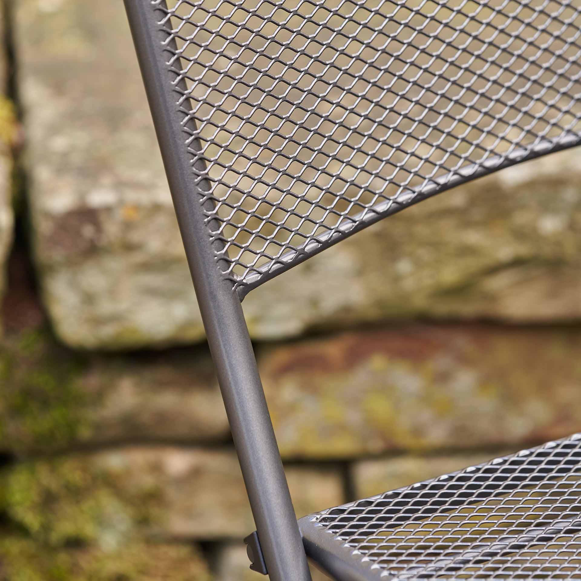Kingsbury Grey Folding Bistro Set