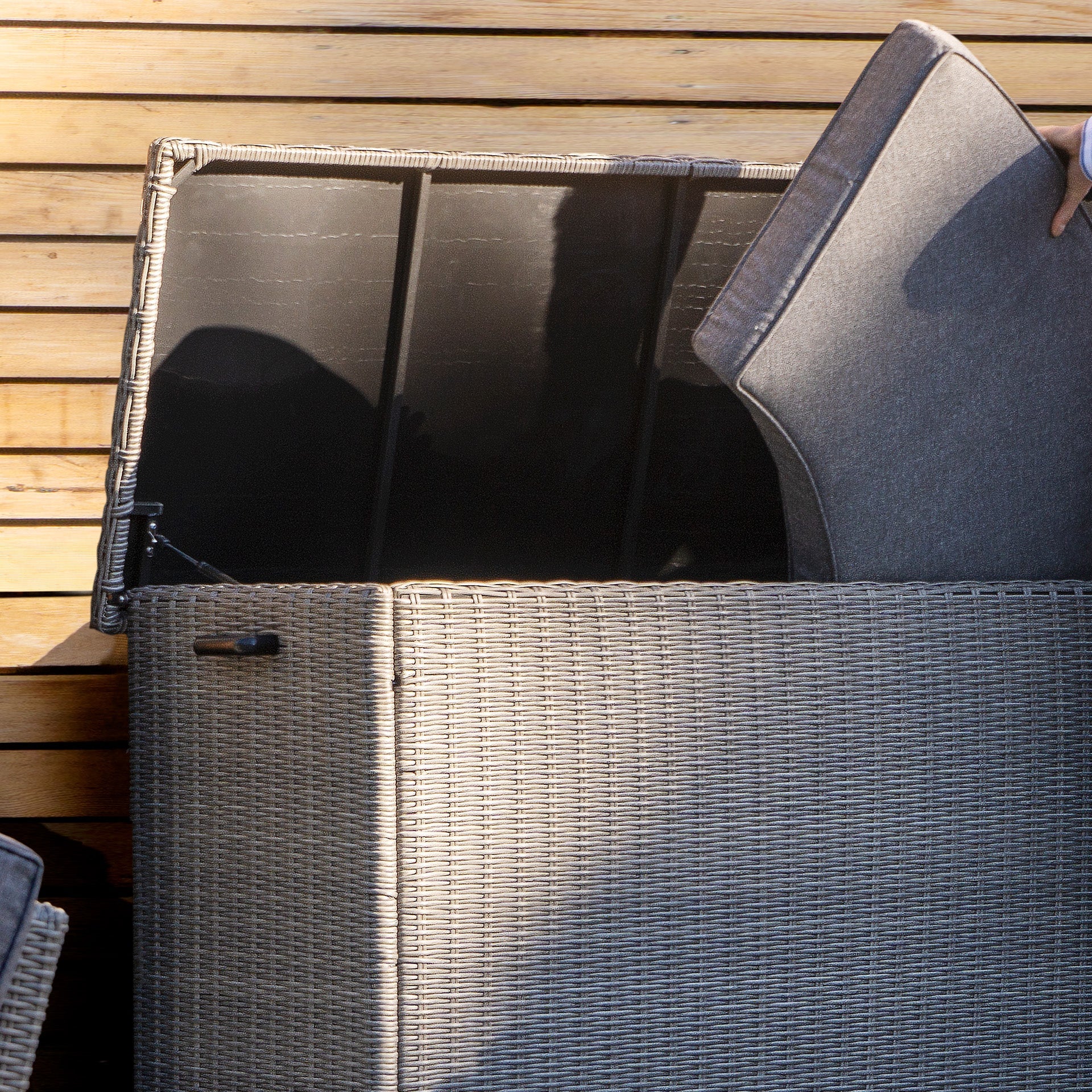 Kingsley Slate Grey Large Cushion Box
