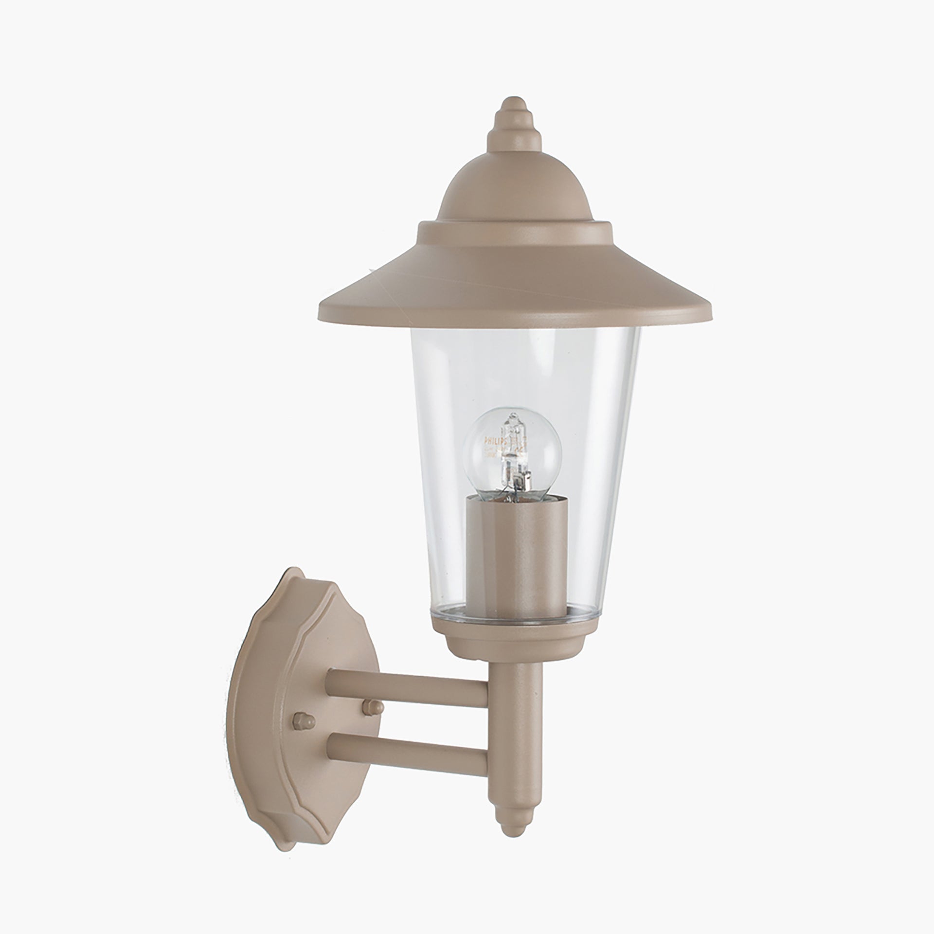 Kingsmere Taupe Outdoor Lantern Wall Light
