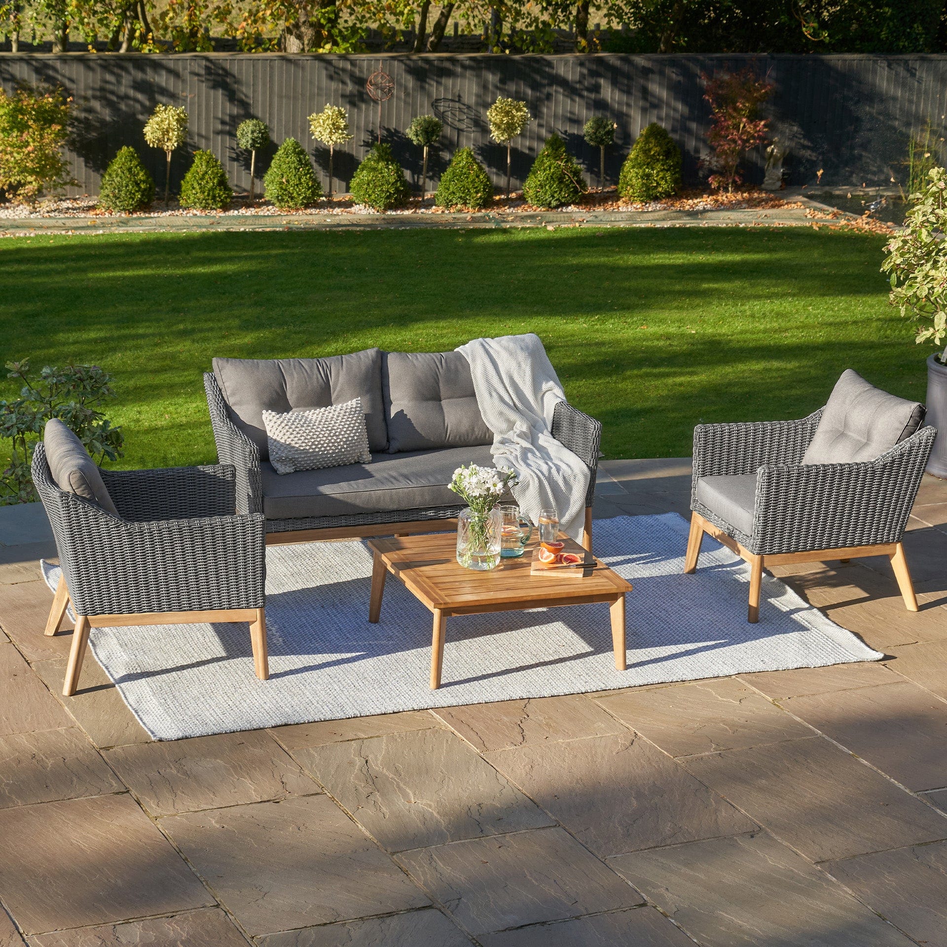 Lombok Grey Seating Set