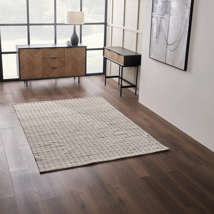 Natural Double Stitch Outdoor Rug