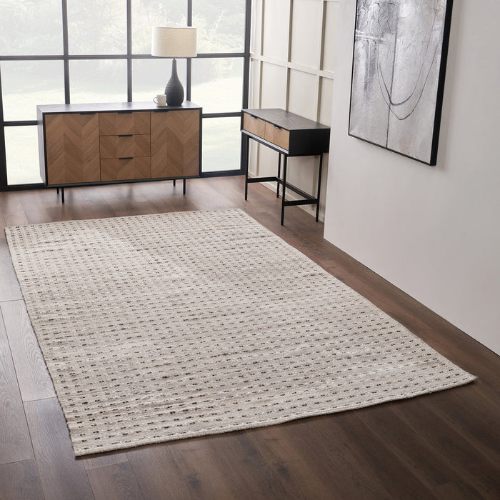 Natural Double Stitch Outdoor Rug Large