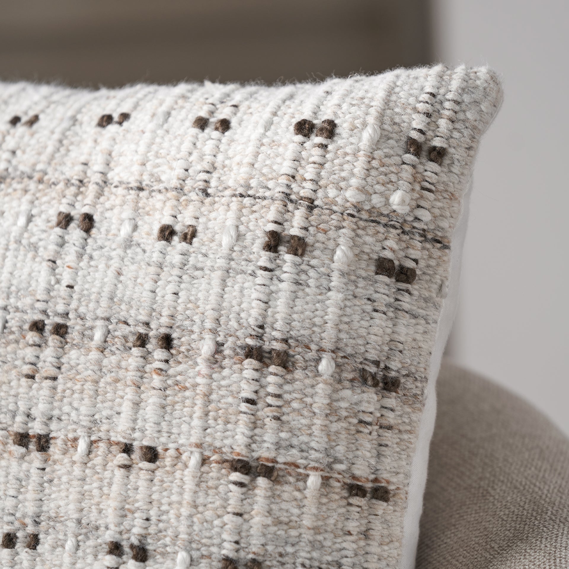 Natural Double Stitch Outdoor Scatter Cushion