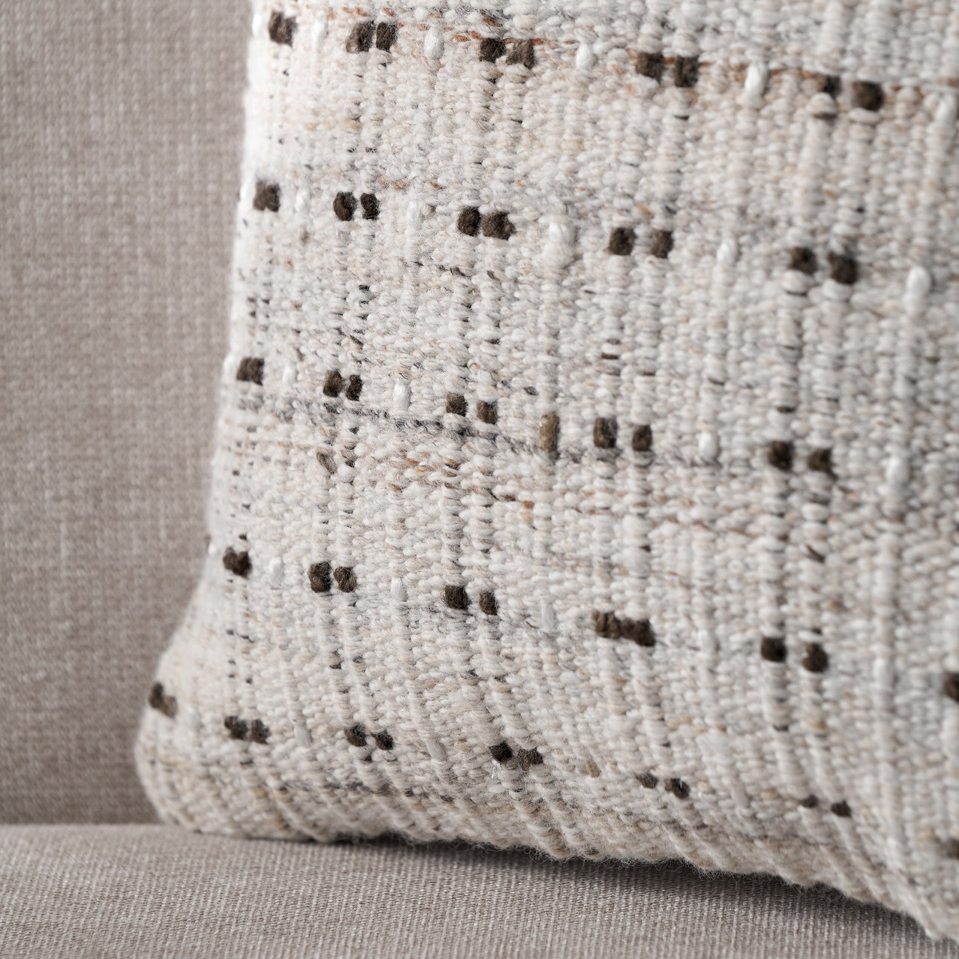 Natural Double Stitch Outdoor Scatter Cushion
