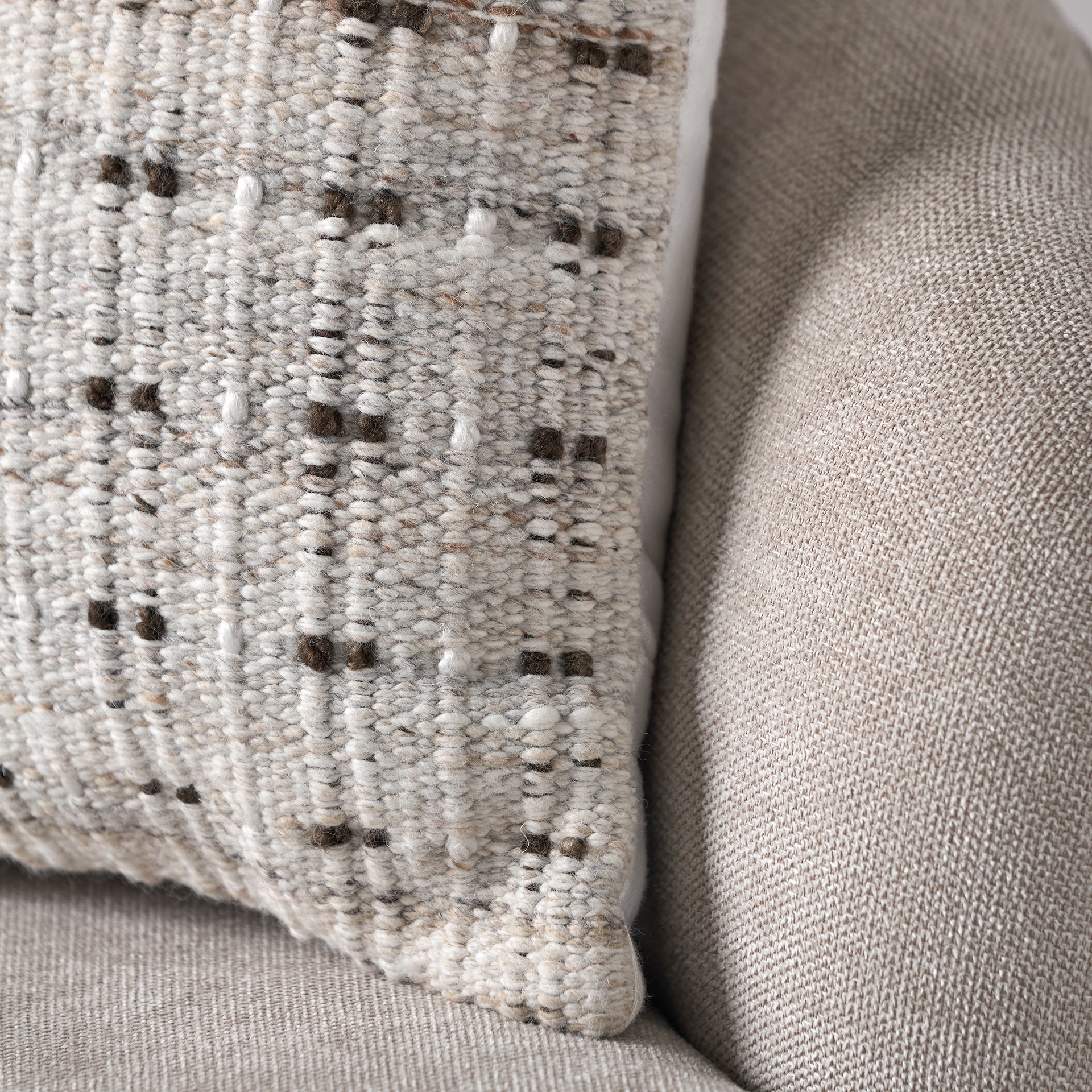 Natural Double Stitch Outdoor Scatter Cushion