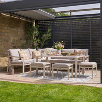 Pacific Aruba Latte Corner Seating Set