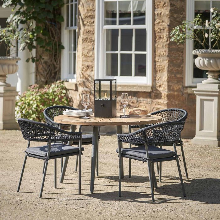 Pacific Bazel Black 4 Seater Dining Set