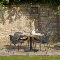 Pacific Dakota Black 4 Seater Dining Set