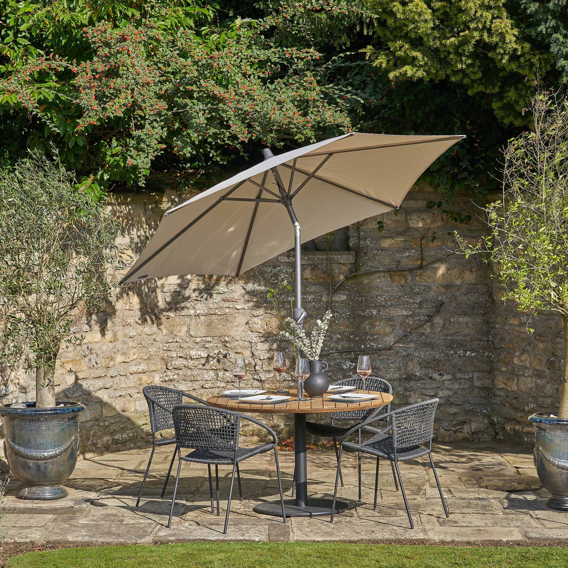 Pacific Dakota Black 4 Seater Dining Set