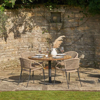 Pacific Dakota Natural 4 Seater Dining Set