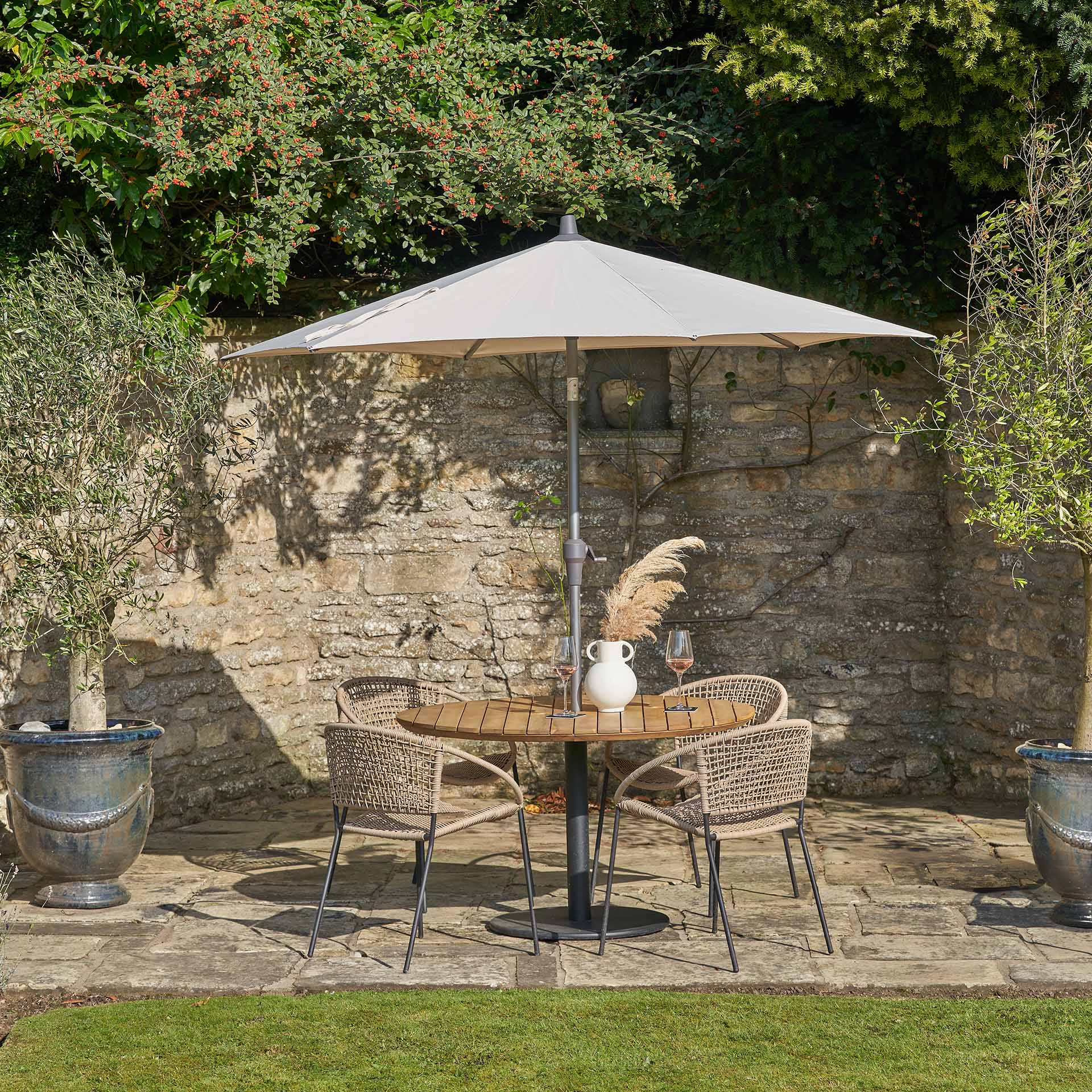 Pacific Dakota Natural 4 Seater Dining Set