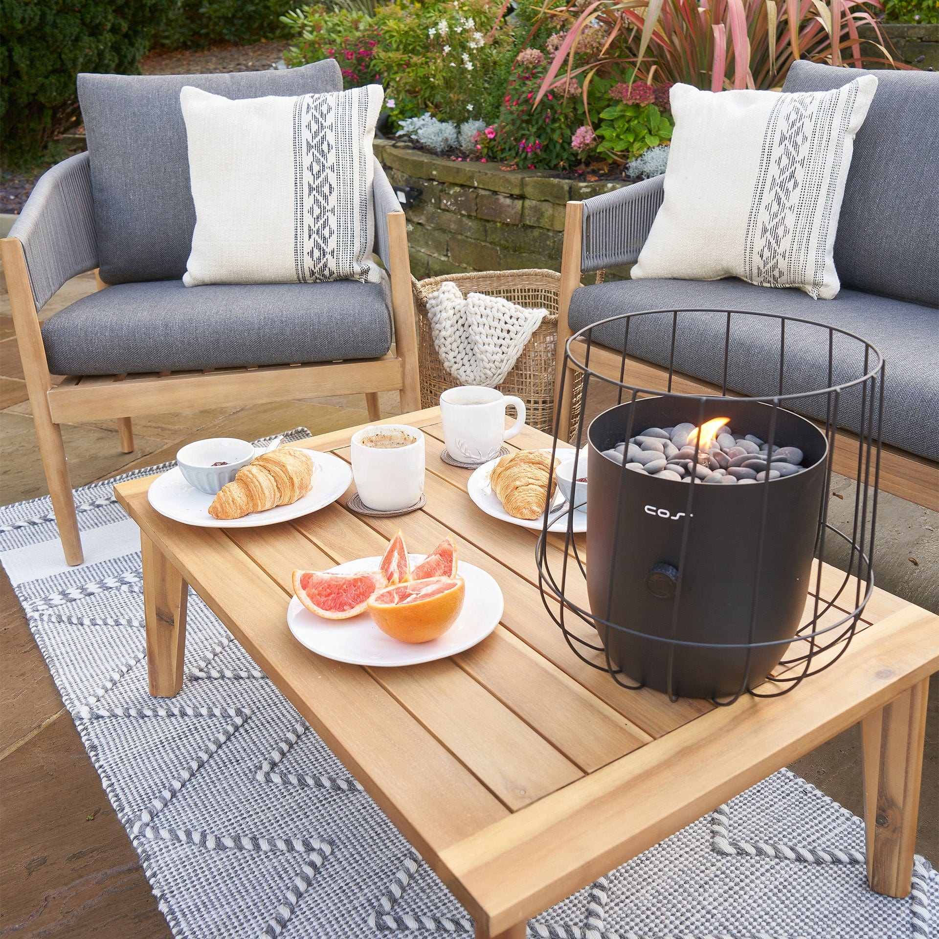 Pacific Denver Grey Seating Set