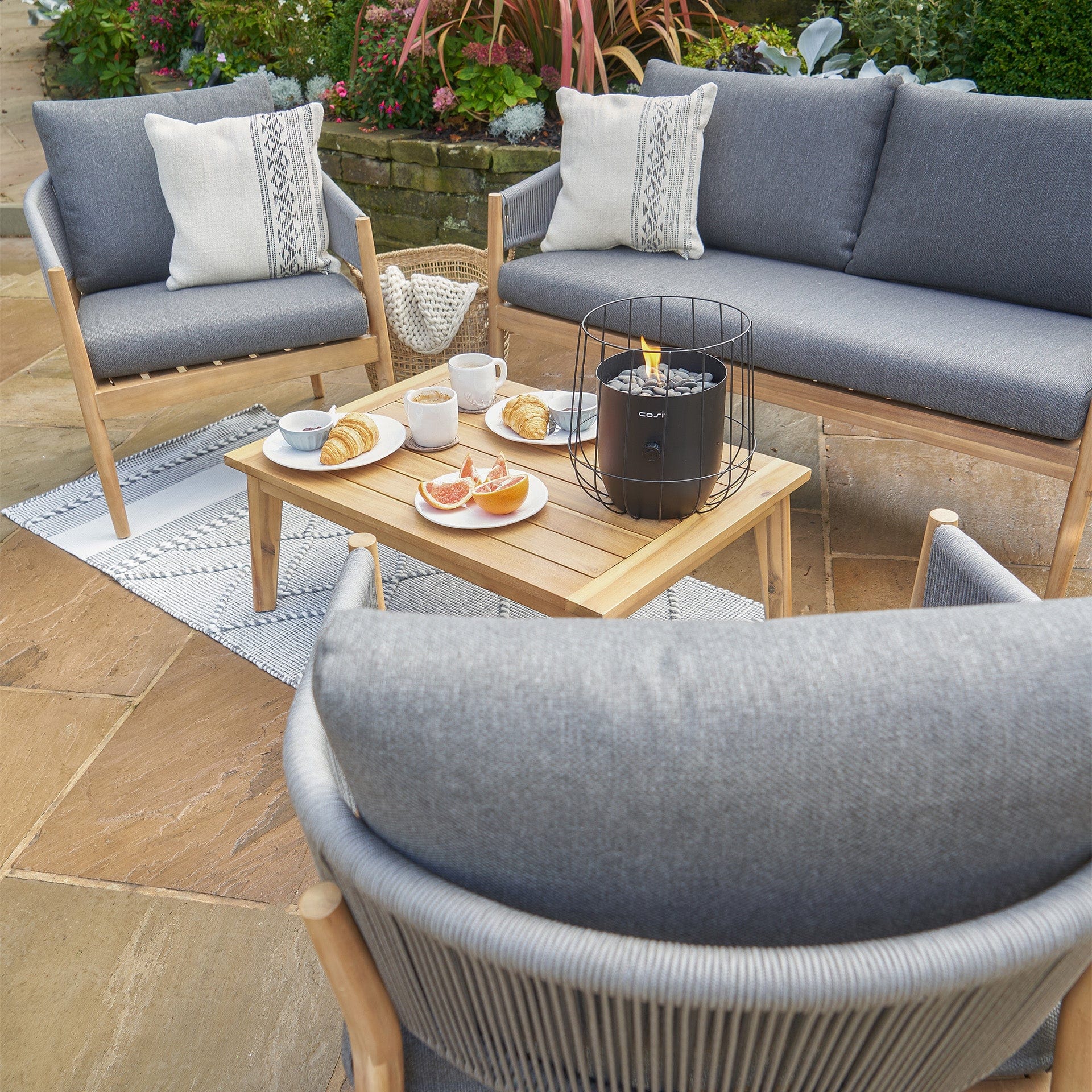Pacific Denver Grey Seating Set