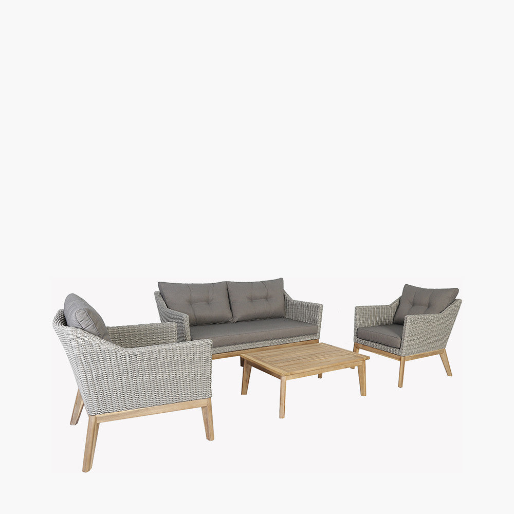 Pacific Larissa Kubu Light Grey Seating Set