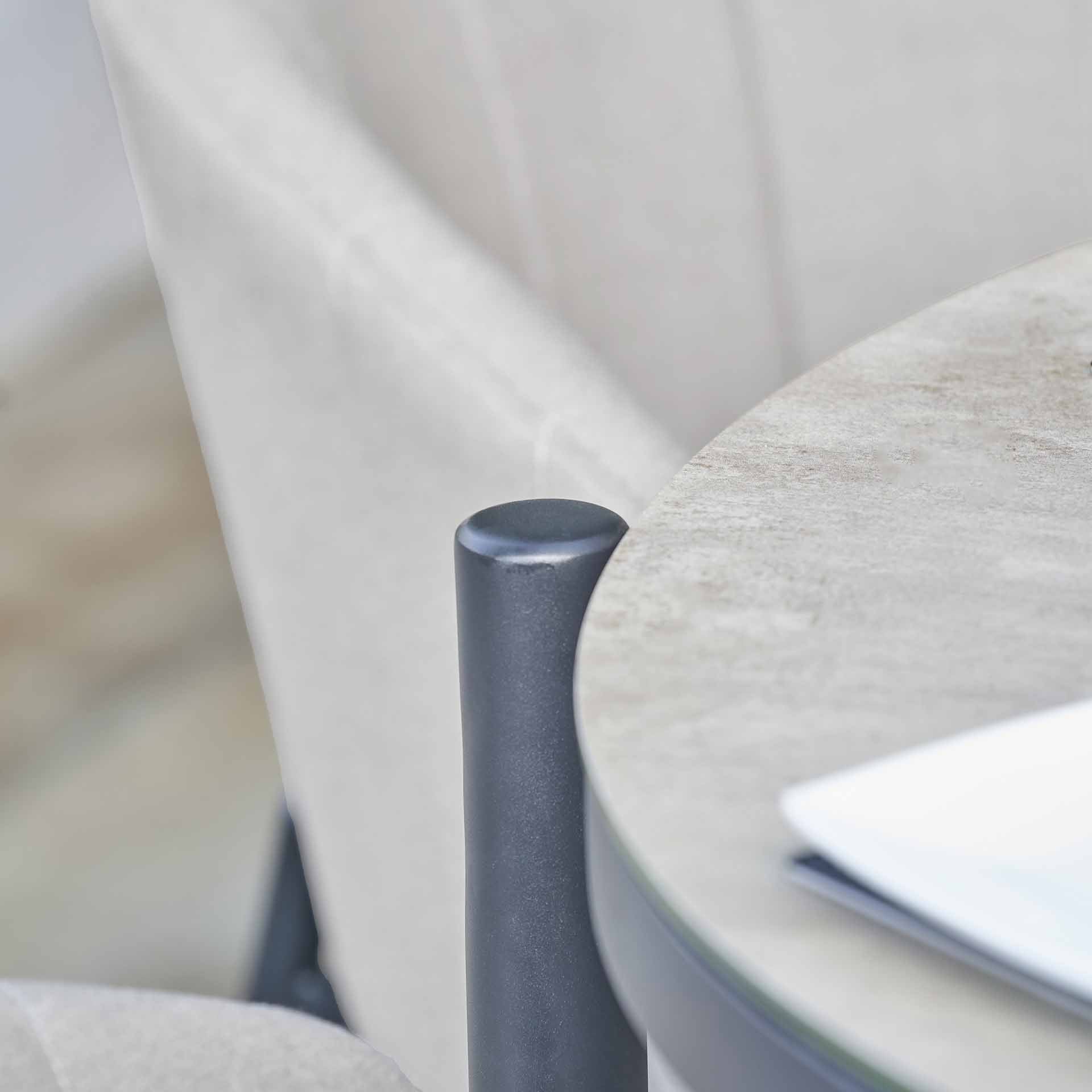 Pacific Nevada Putty 4 Seater Round Dining Set