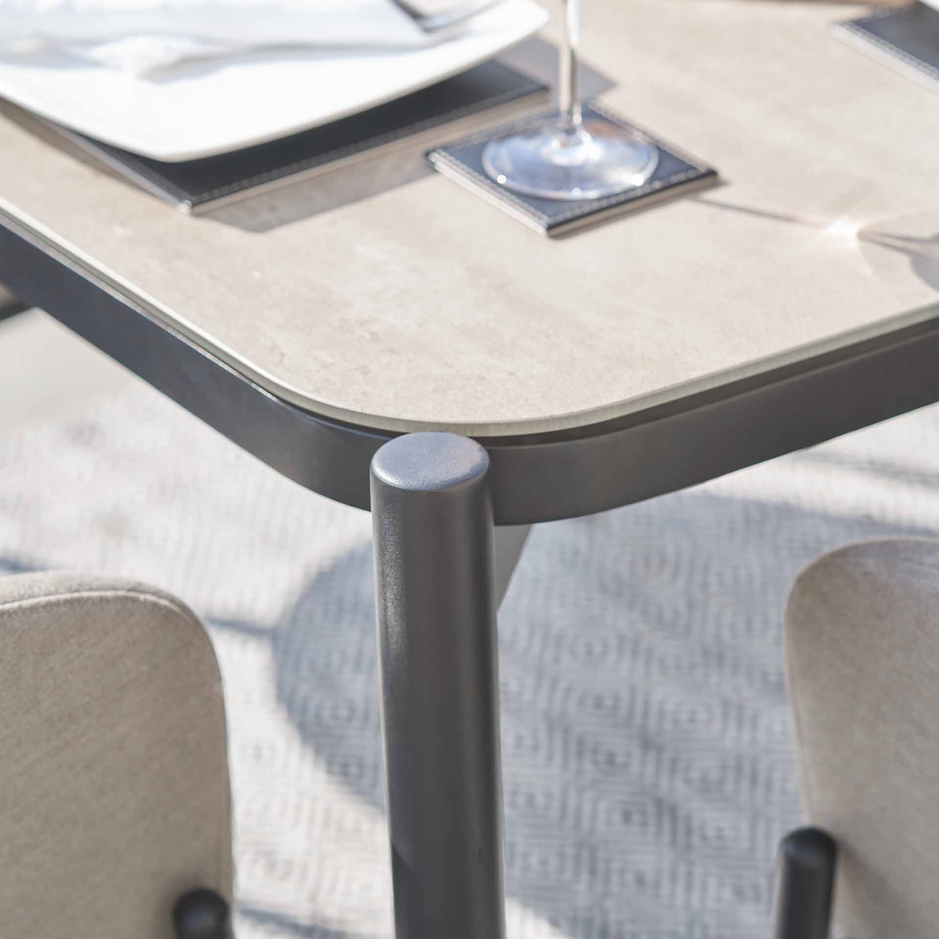 Pacific Nevada Putty 6 Seater Rectangular Dining Set