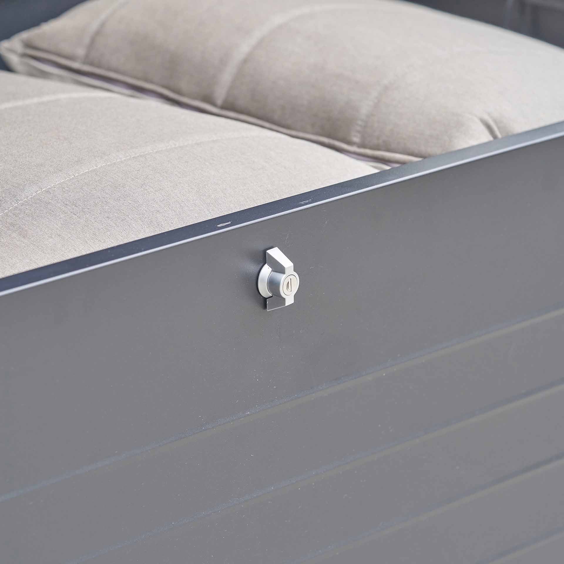 Pacific Rhode Island Anthracite Large Cushion Box