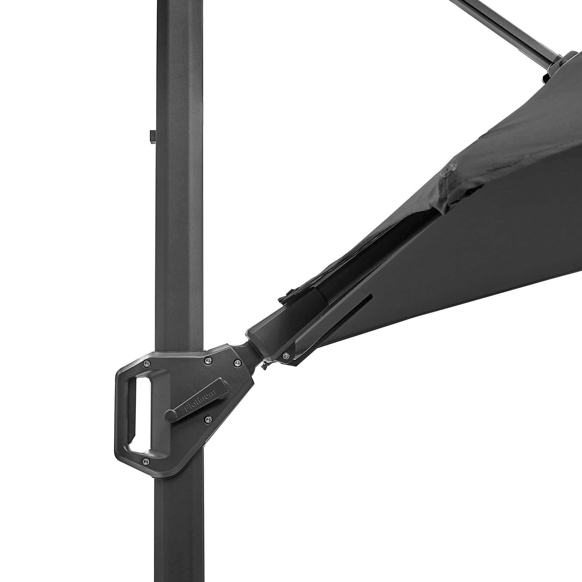 Platinum Challenger Anthracite 3m Square Parasol