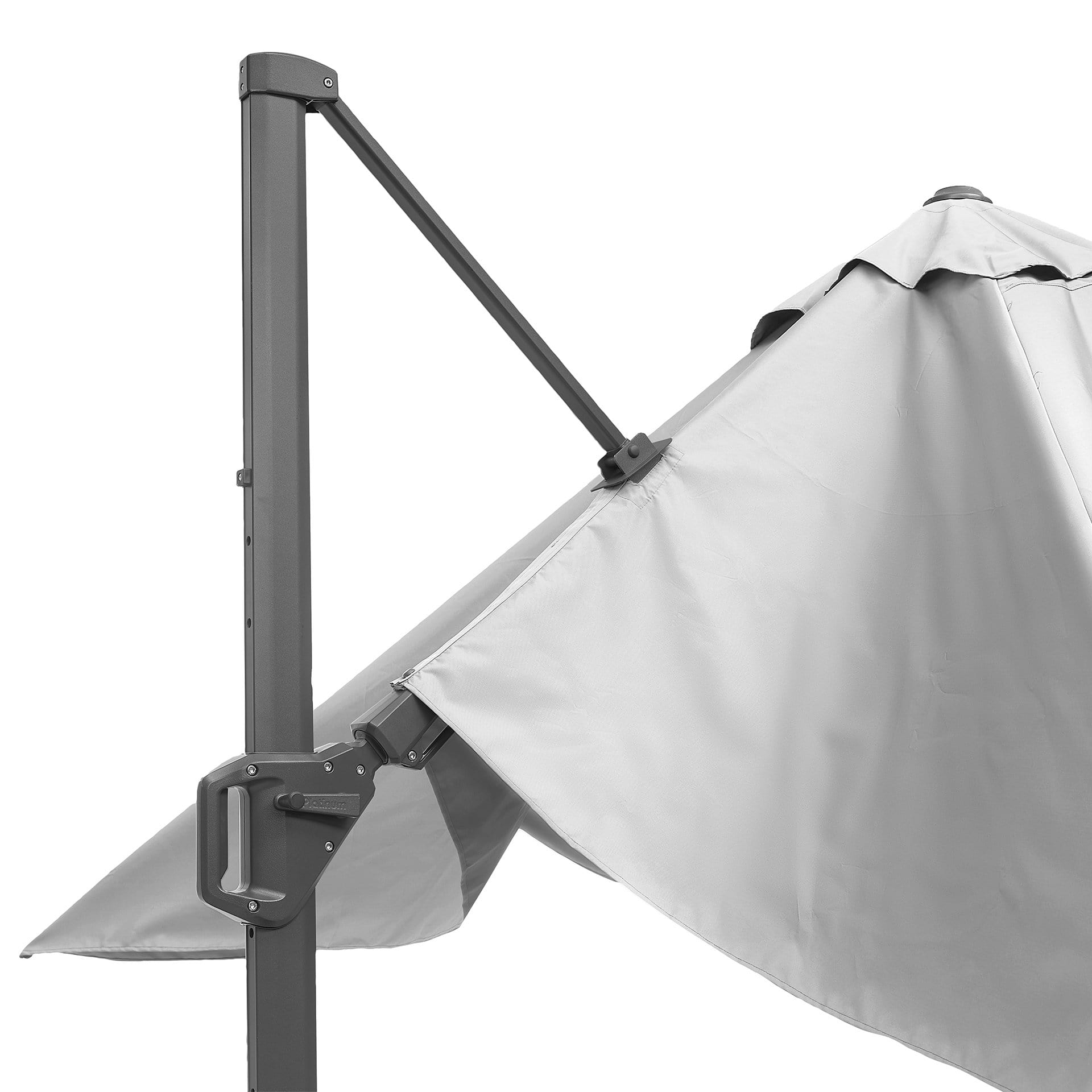Platinum Challenger Light Grey 3.5m Rectangular Parasol
