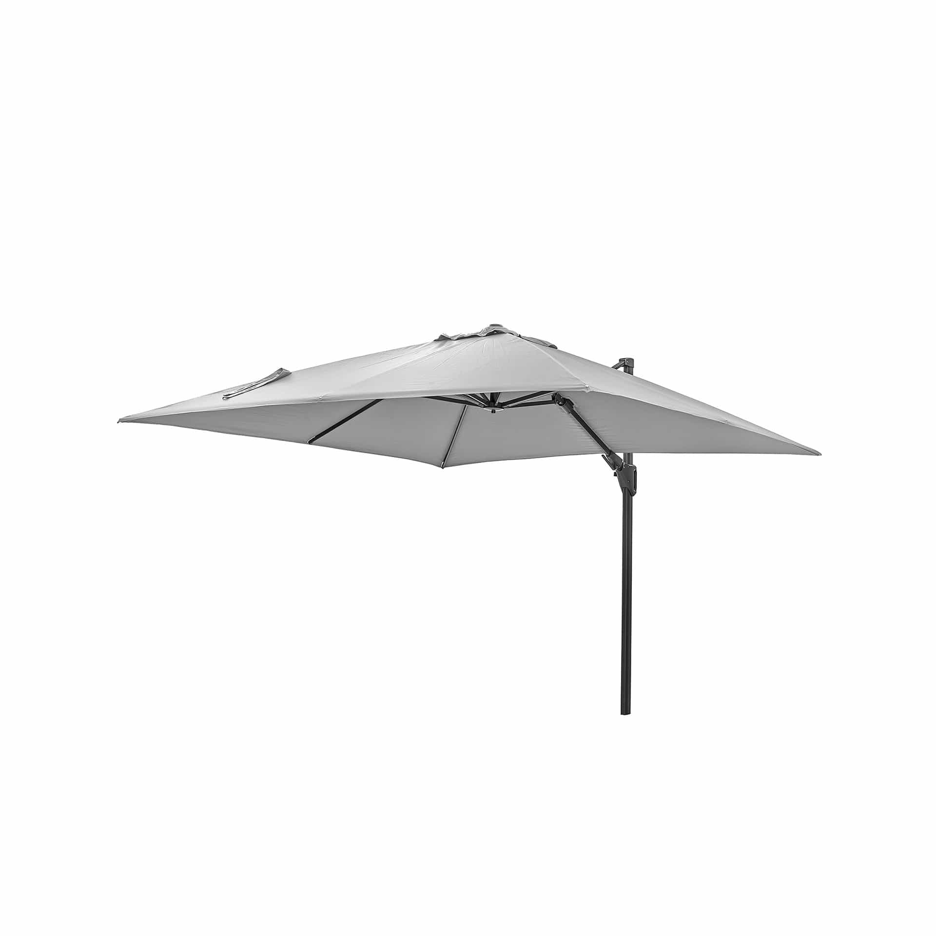 Platinum Challenger Light Grey 3m Square Parasol