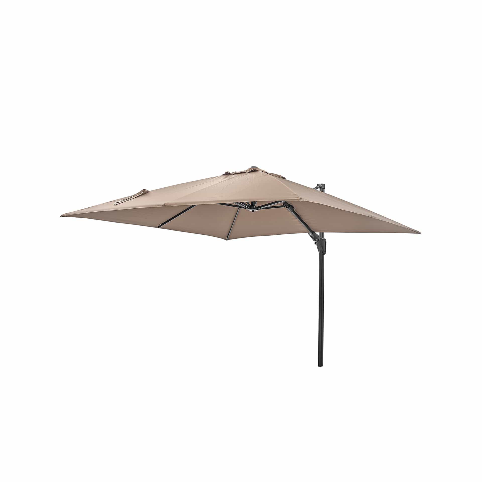 Platinum Challenger Taupe 3m Square Parasol