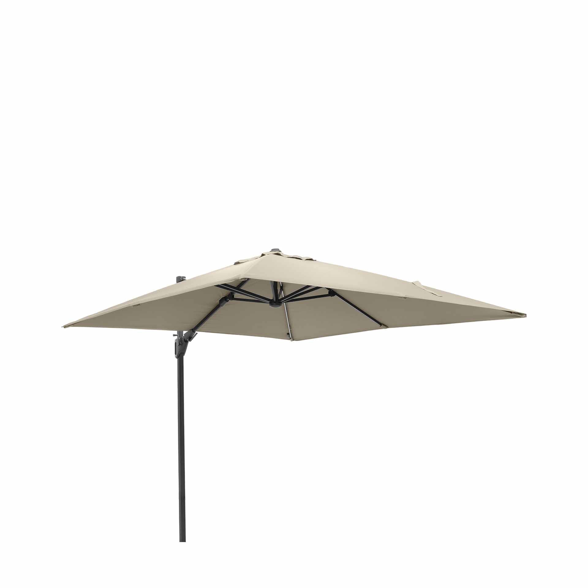 Platinum Glow Challenger Champagne 3m Square Parasol