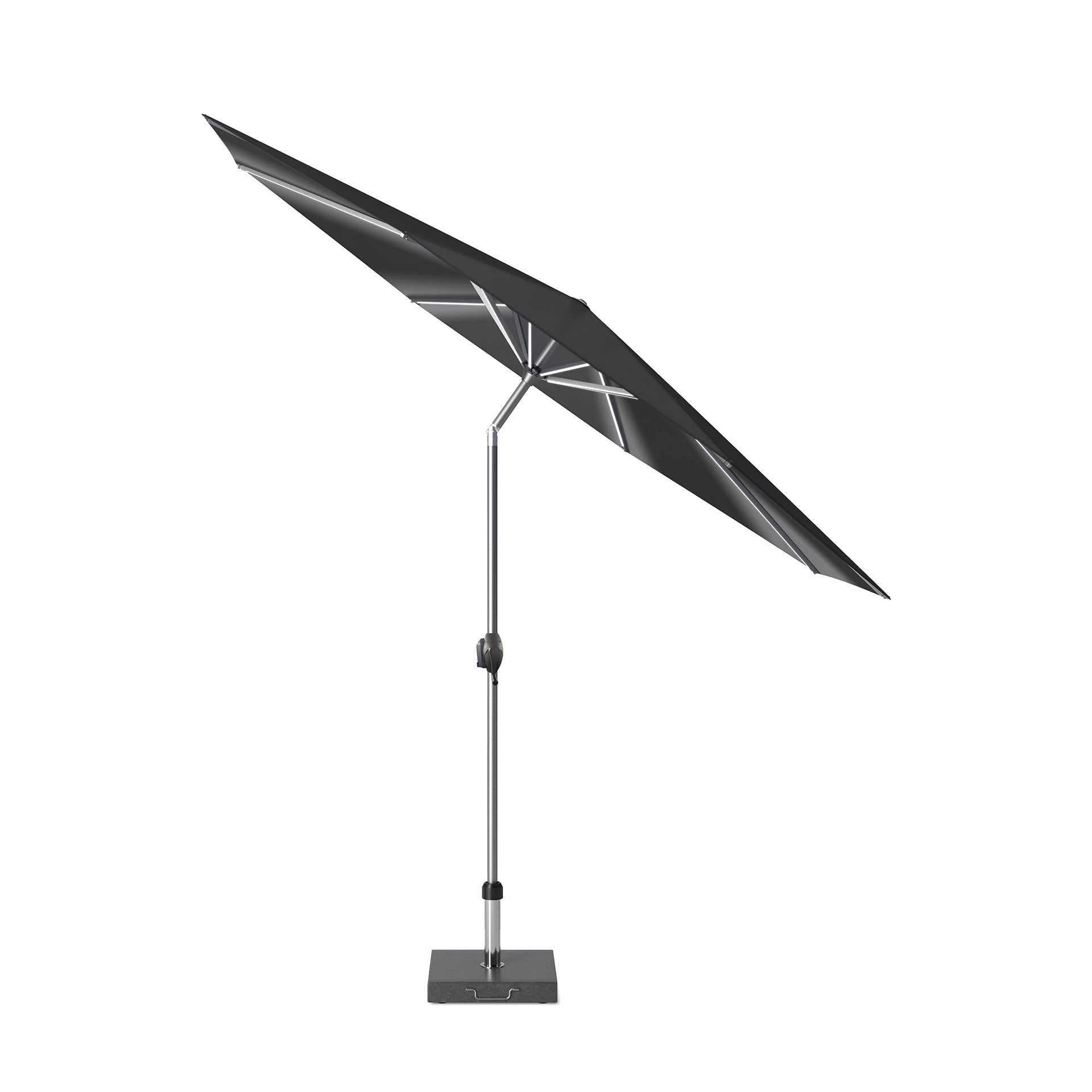 Platinum Glow Defender 3m Round Anthracite Parasol