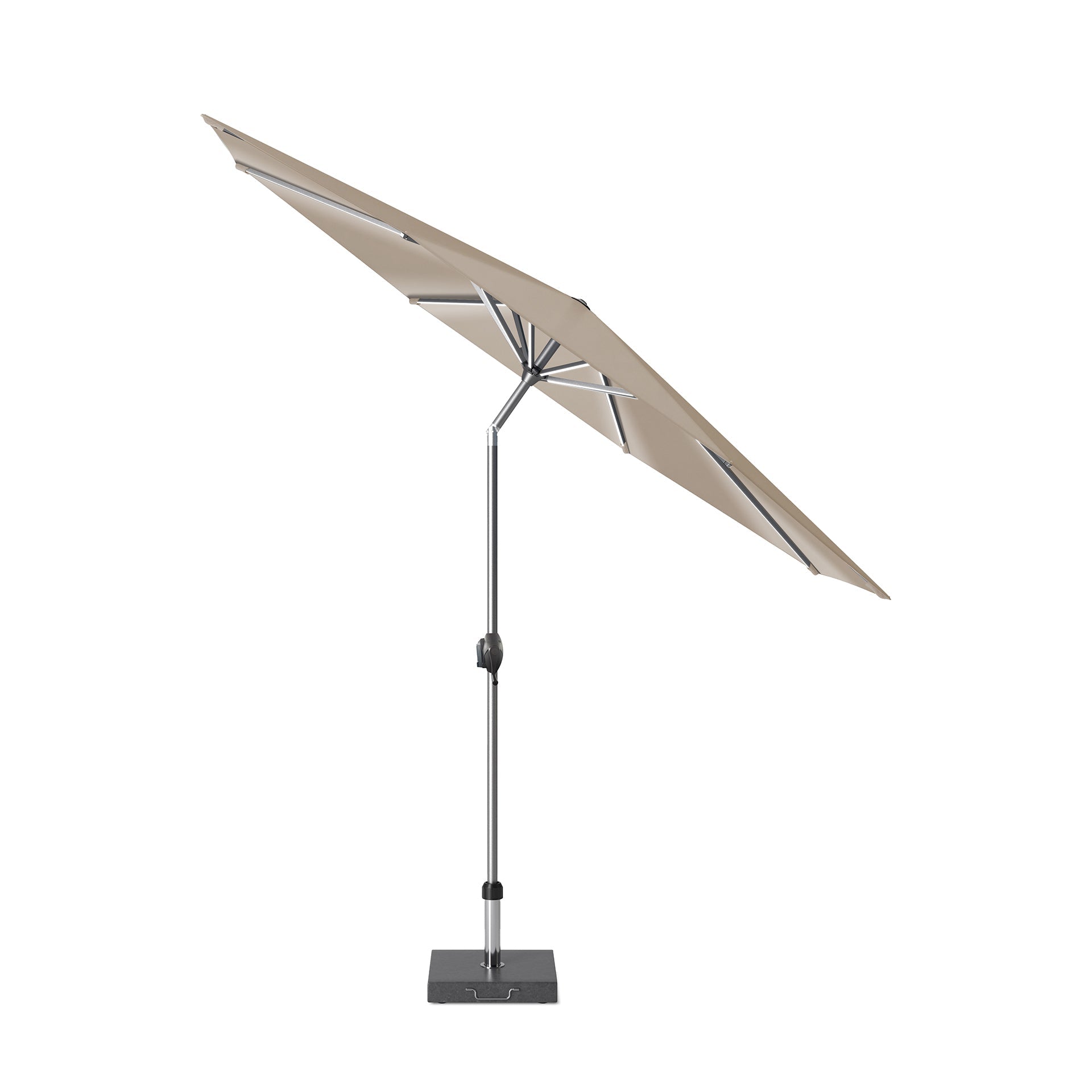 Platinum Glow Defender 3m Round Taupe Parasol
