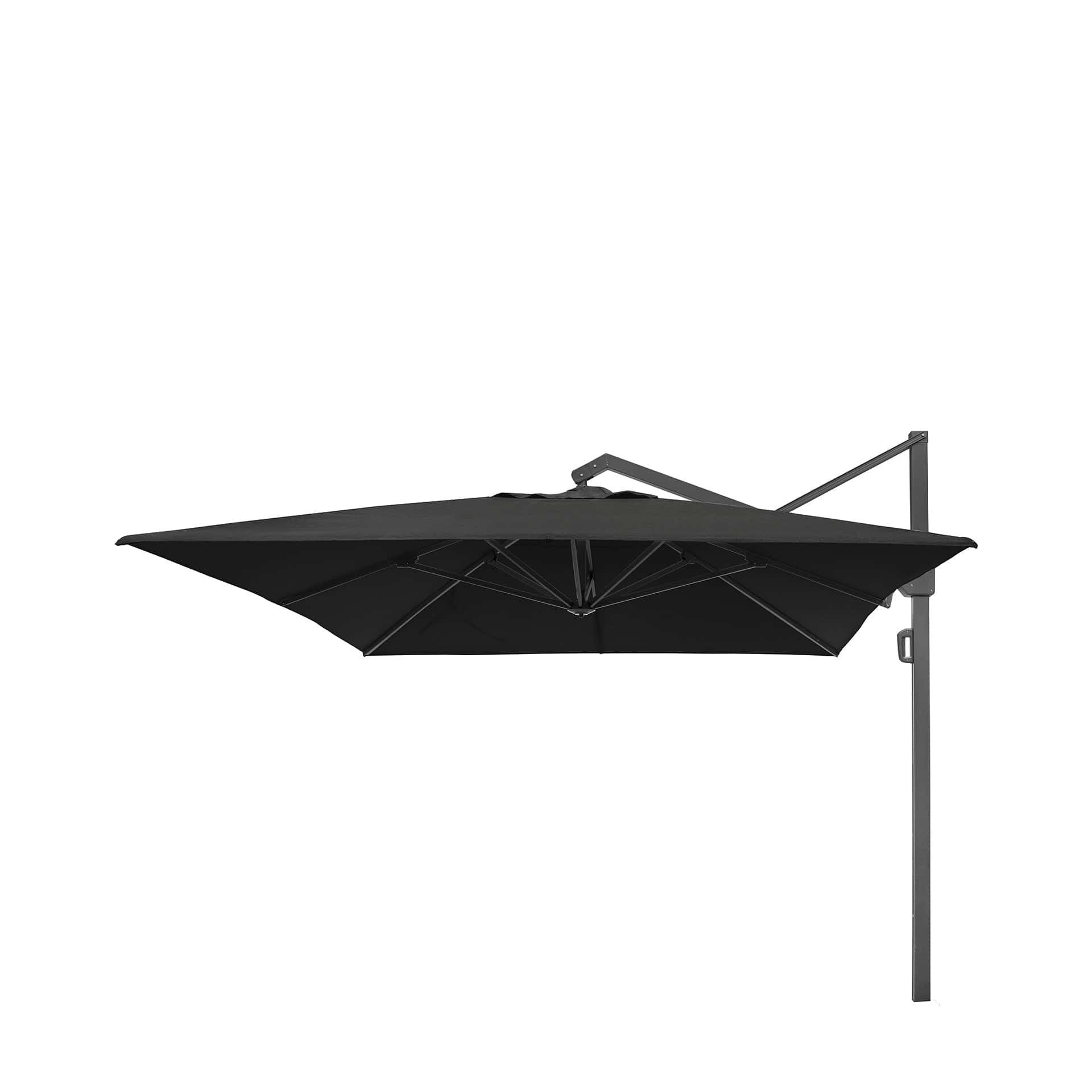 Platinum Icon Faded Black 4m Rectangular Parasol