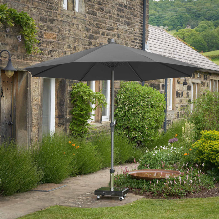 Platinum Riva Anthracite 3.5m Round Parasol
