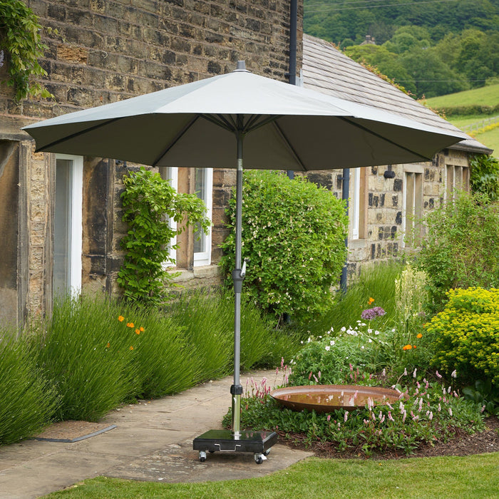 Platinum Riva Light Grey 2.5m Round Parasol