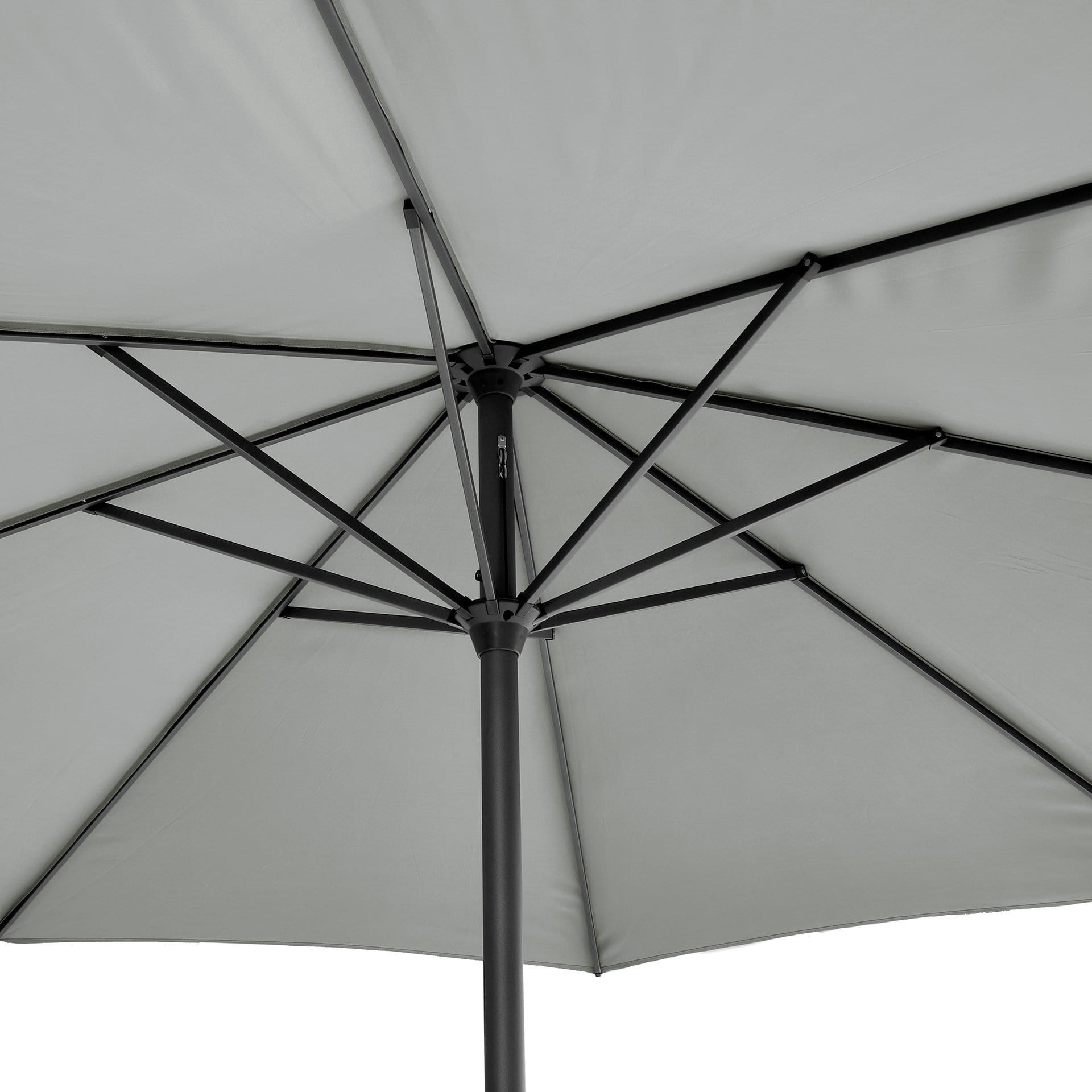 Platinum Riva Light Grey 3.5m Round Parasol