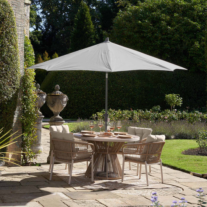 Platinum Riva Light Grey 3m Round Parasol