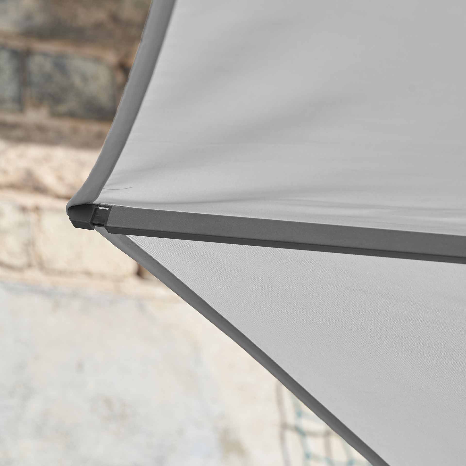 Platinum Riva Light Grey 3m Round Parasol