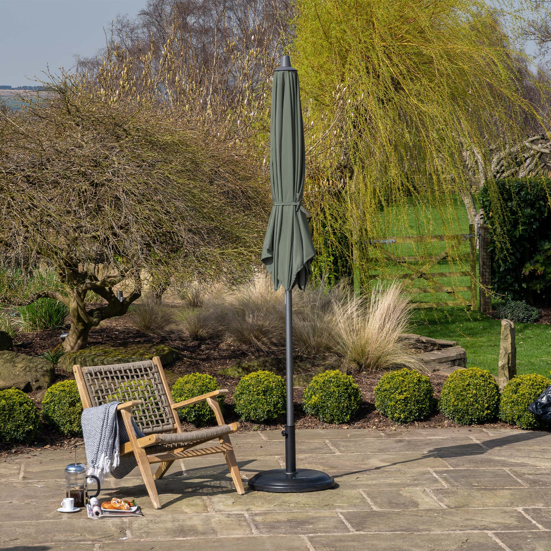 Platinum Riva Olive 2.5m Round Parasol