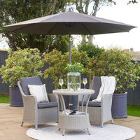Platinum Riva Premium 3m Round Faded Black Parasol
