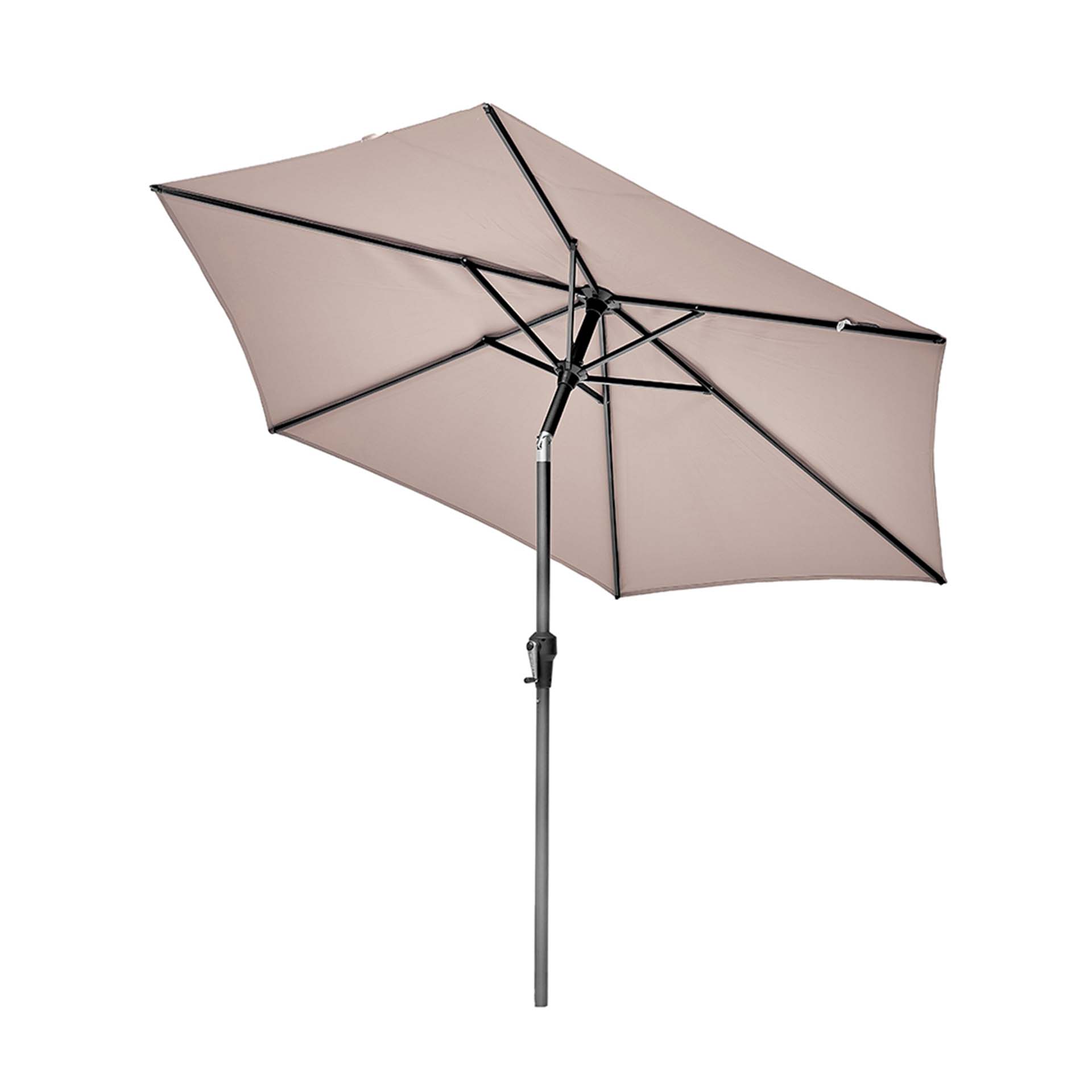 Platinum Riva Taupe 2.5m Round Parasol