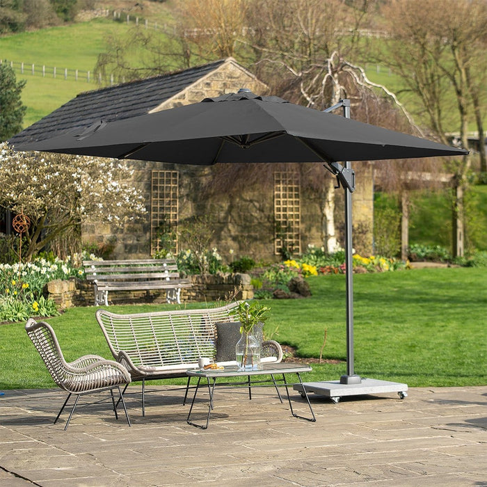 Platinum Voyager T2 Anthracite 2.7m Square Parasol