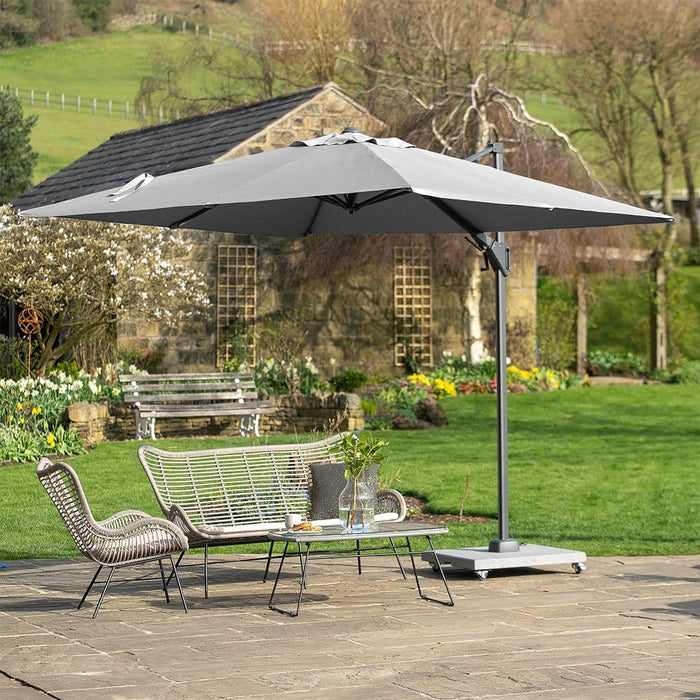 Platinum Voyager T2 Light Grey 2.7m Square Parasol
