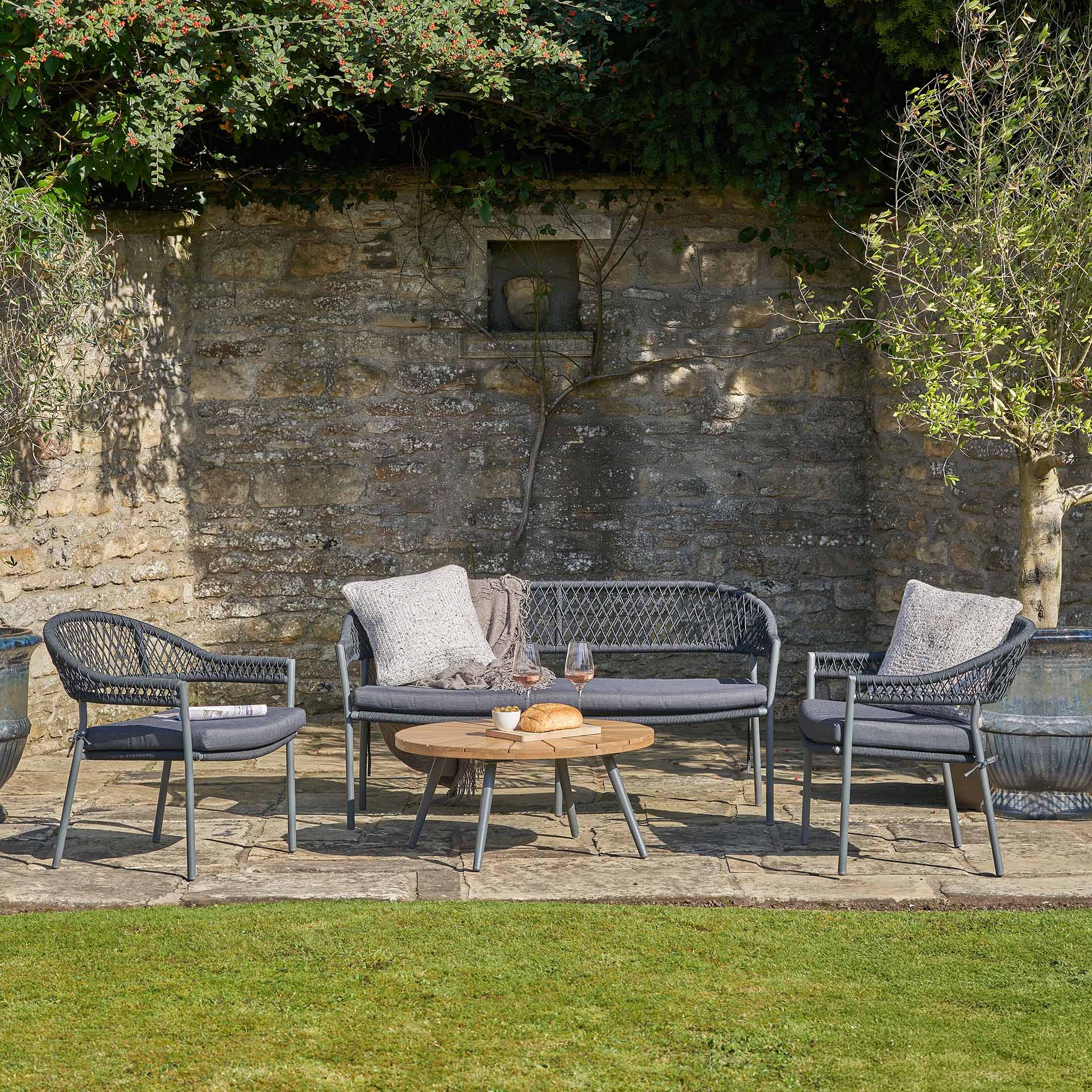 Portofino Black Seating Set
