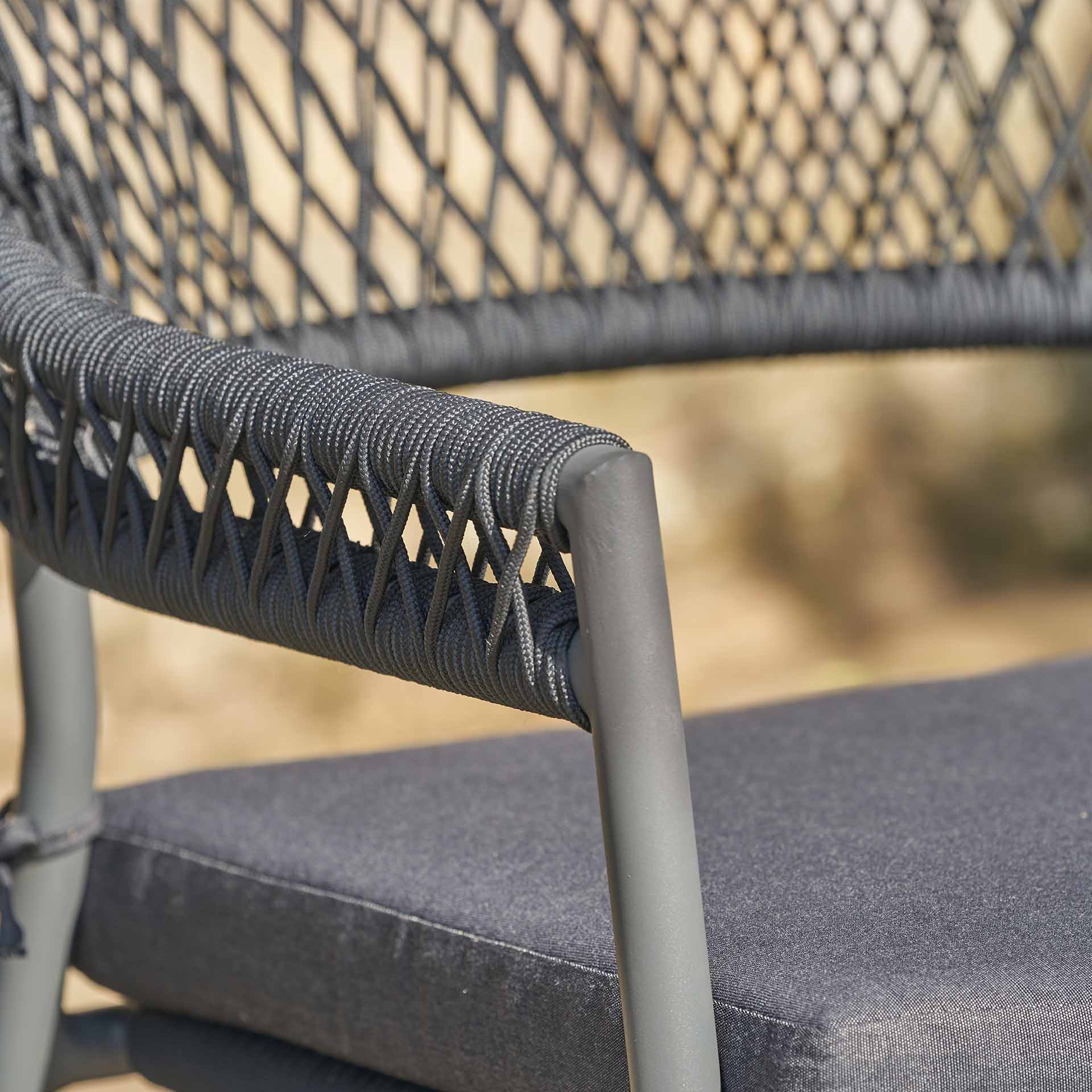 Portofino Black Bistro Set