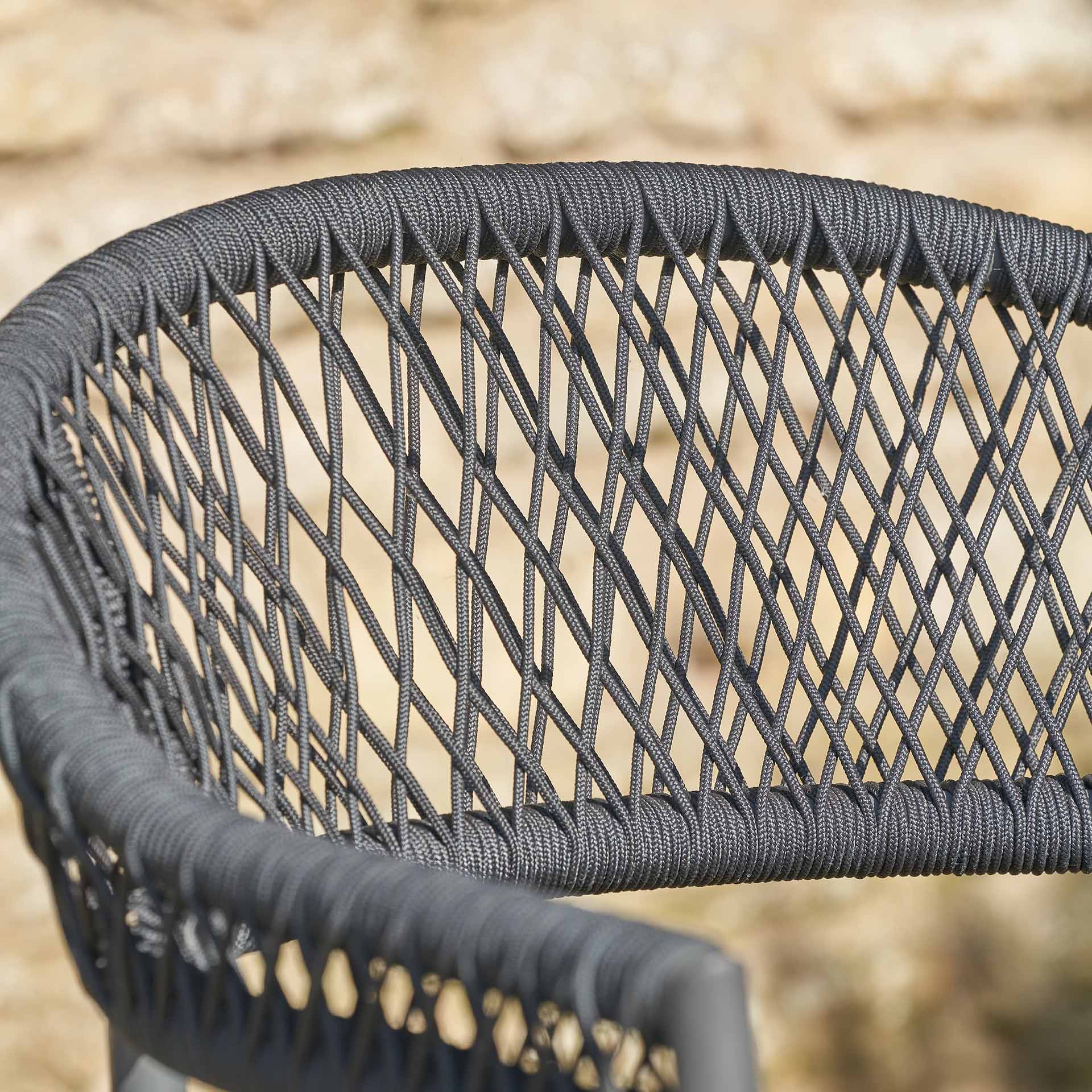 Portofino Black Bistro Set