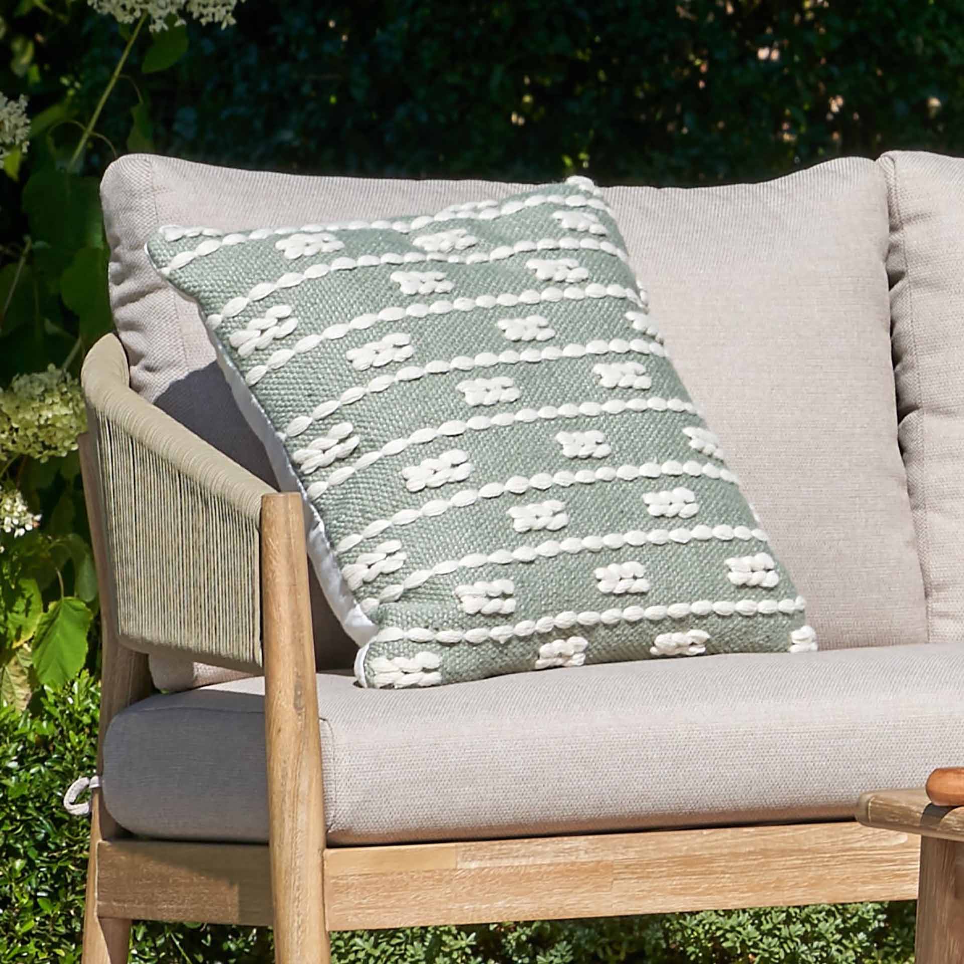 Sage Braid Outdoor Scatter Cushion