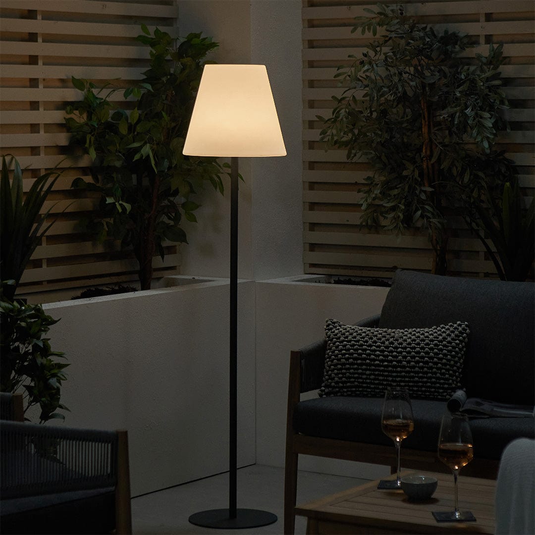 Skara Grey Outdoor Floor Lamp