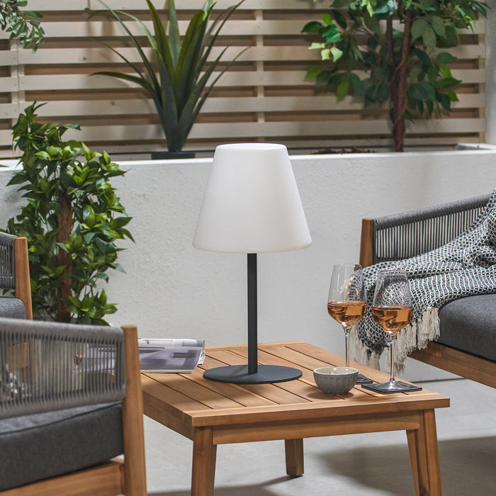 Skara Grey Outdoor Table Lamp