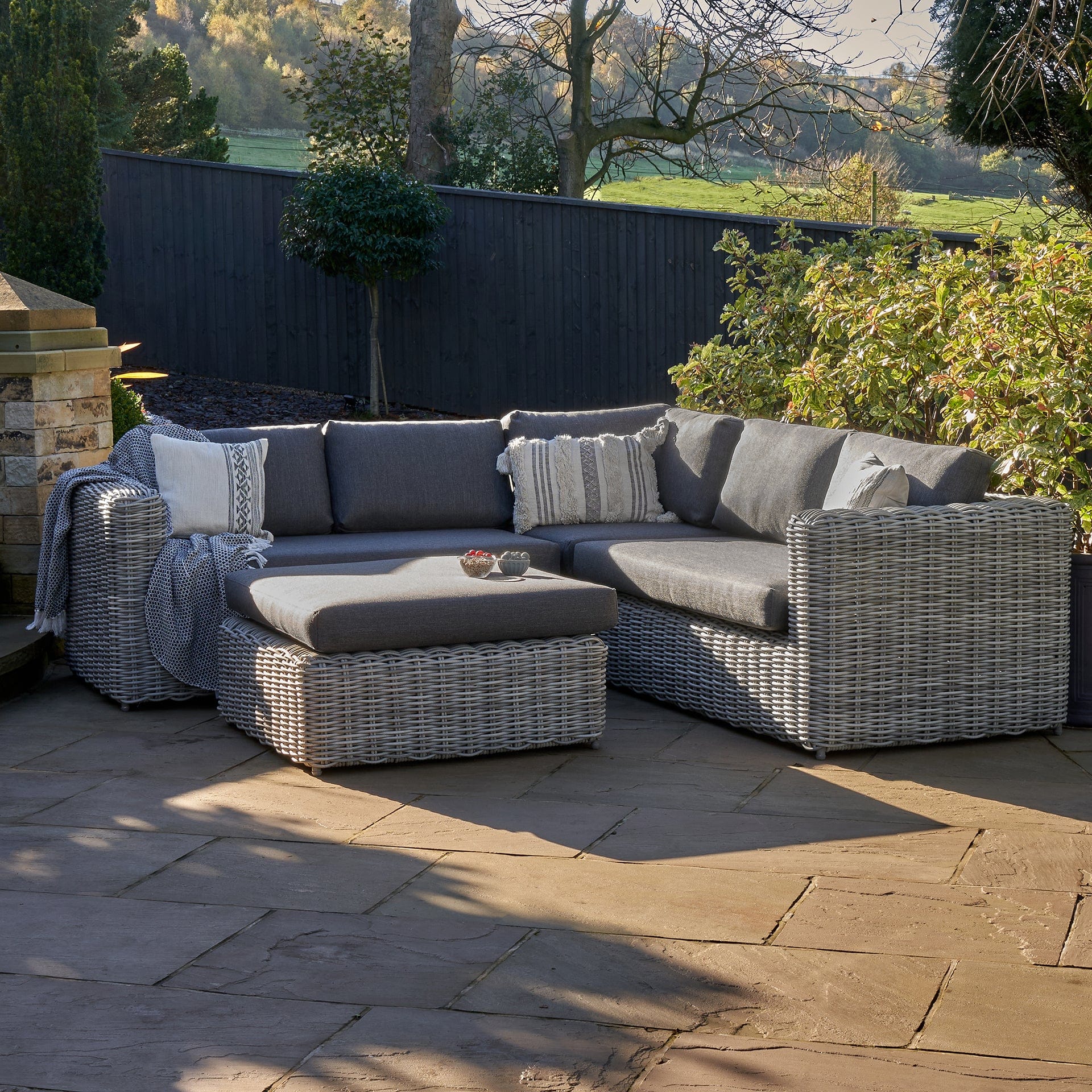 Tarragona Cool Grey Corner Set
