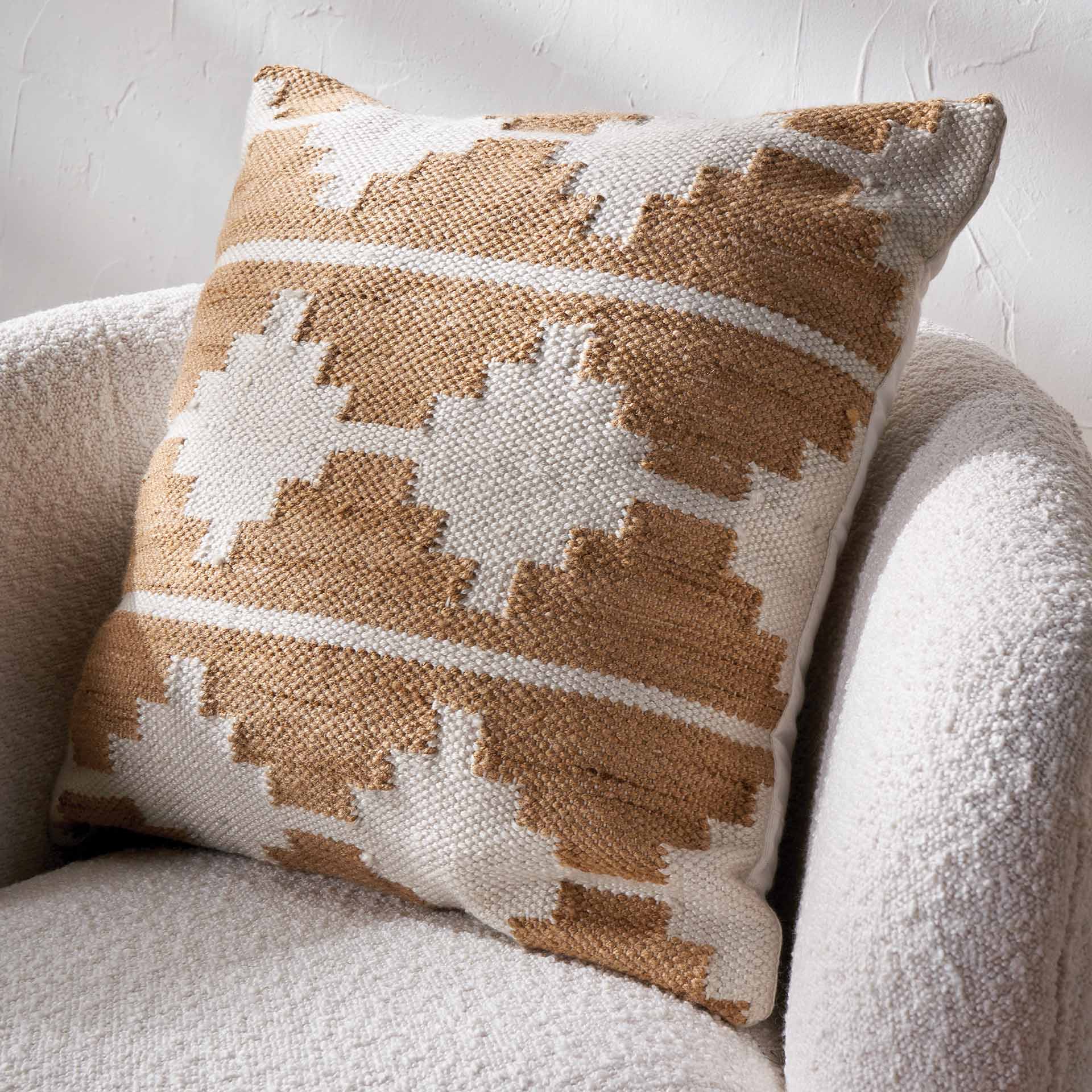 Taupe Moroccan Outdoor Scatter Cushion