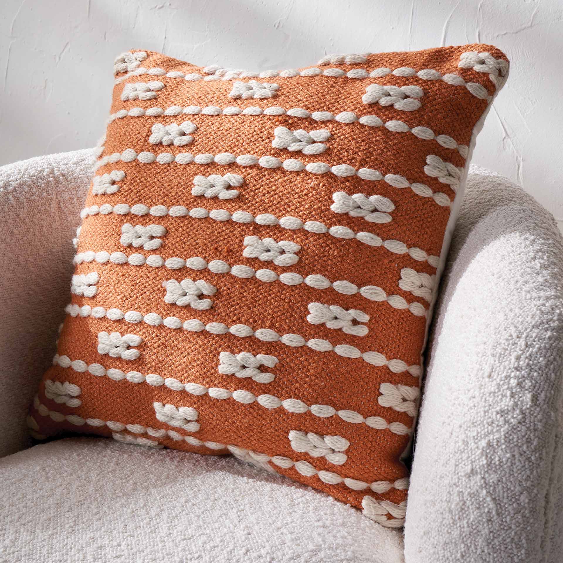 Terracotta Braid Outdoor Scatter Cushion